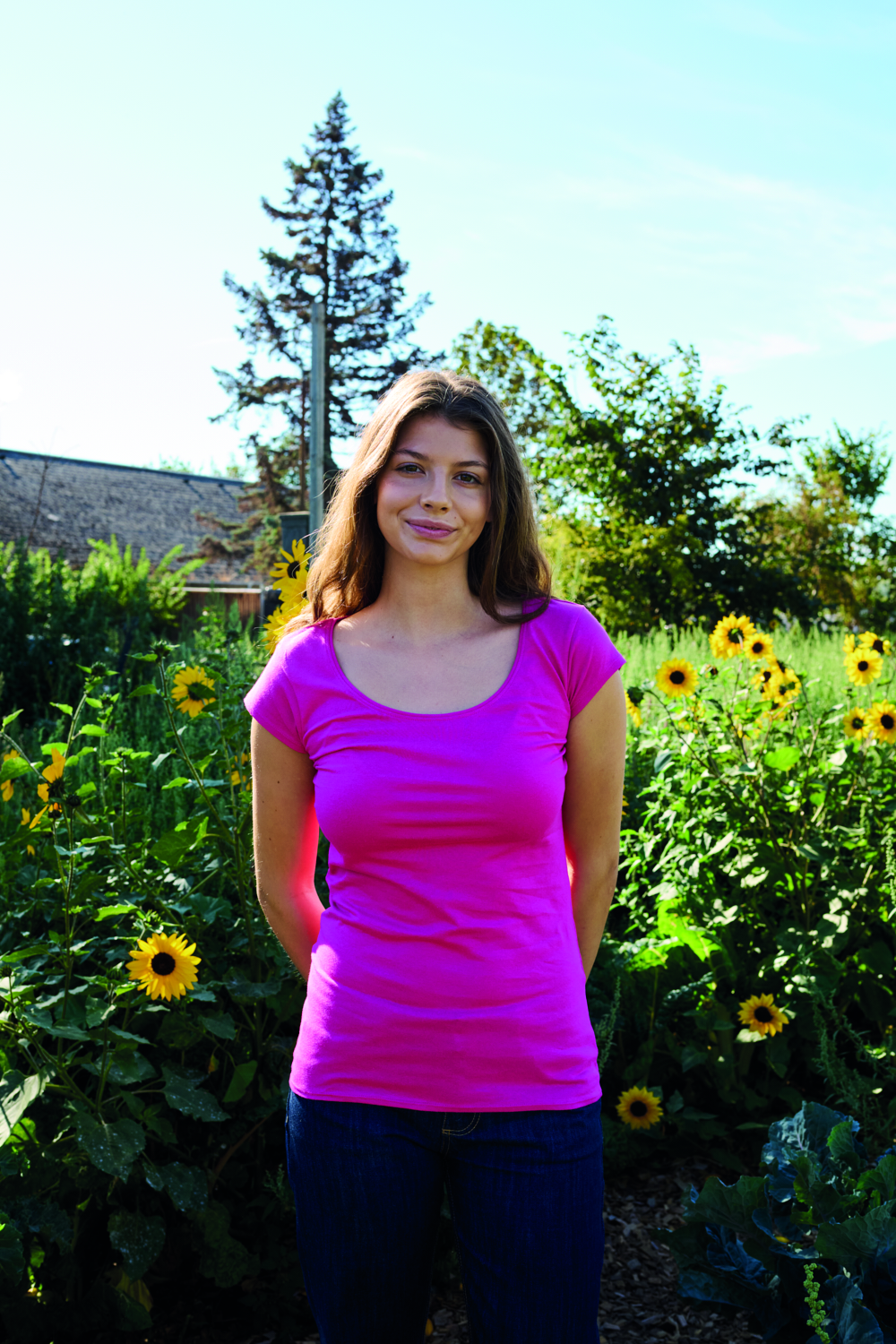 Ladies Round neck Short Sleeve Tee